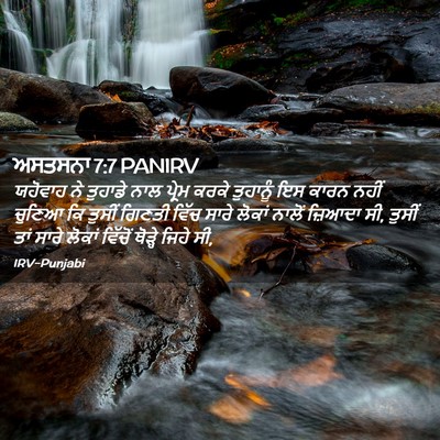 Picture 02 - ਅਸਤਸਨਾ 7:7 PANIRV - ਯਹੋਵਾਹ ਨੇ ਤੁਹਾਡੇ - Bible Verse Picture