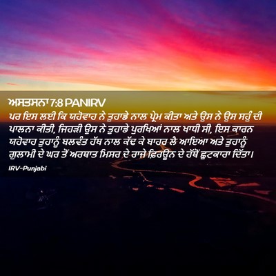 Picture 02 - ਅਸਤਸਨਾ 7:8 PANIRV - ਪਰ ਇਸ ਲਈ ਕਿ ਯਹੋਵਾਹ - Bible Verse Picture