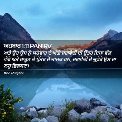 Picture 02 - ਅਹਬਾਰ 1:11 PANIRV - ਅਤੇ ਉਹ ਉਸ ਨੂੰ - Bible Verse Picture