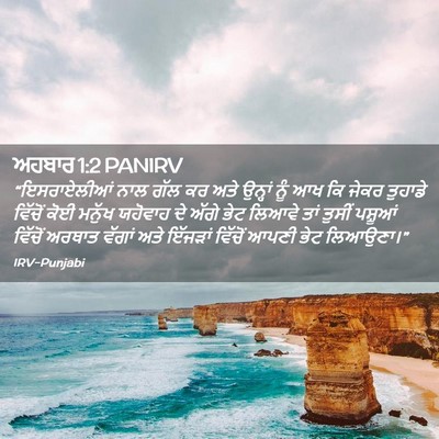 Picture 02 - ਅਹਬਾਰ 1:2 PANIRV - “ਇਸਰਾਏਲੀਆਂ ਨਾਲ - Bible Verse Picture