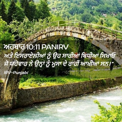 Picture 02 - ਅਹਬਾਰ 10:11 PANIRV - ਅਤੇ ਇਸਰਾਏਲੀਆਂ ਨੂੰ - Bible Verse Picture