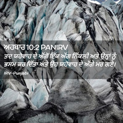 Picture 02 - ਅਹਬਾਰ 10:2 PANIRV - ਤਦ ਯਹੋਵਾਹ ਦੇ ਅੱਗੋਂ - Bible Verse Picture