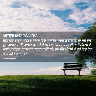 Picture 02 - ਅਹਬਾਰ 16:17 PANIRV - ਜਿਸ ਵੇਲੇ ਹਾਰੂਨ - Bible Verse Picture