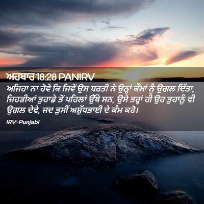 Picture 02 - ਅਹਬਾਰ 18:28 PANIRV - ਅਜਿਹਾ ਨਾ ਹੋਵੇ ਕਿ - Bible Verse Picture