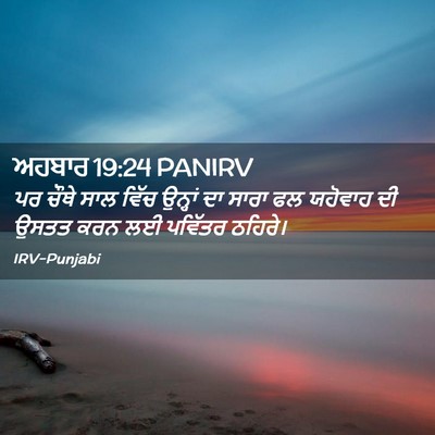 Picture 02 - ਅਹਬਾਰ 19:24 PANIRV - ਪਰ ਚੌਥੇ ਸਾਲ ਵਿੱਚ - Bible Verse Picture