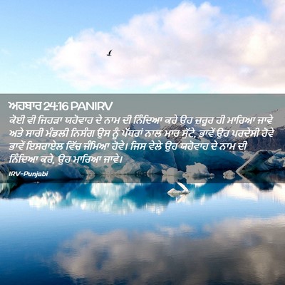 Picture 02 - ਅਹਬਾਰ 24:16 PANIRV - ਕੋਈ ਵੀ ਜਿਹੜਾ - Bible Verse Picture
