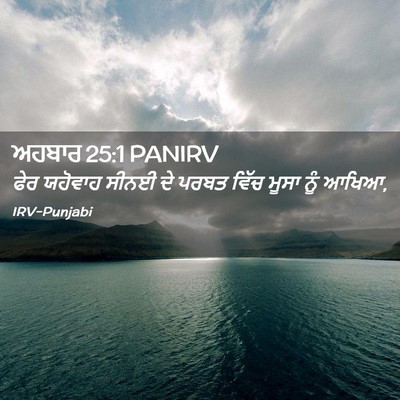 Picture 02 - ਅਹਬਾਰ 25:1 PANIRV - ਫੇਰ ਯਹੋਵਾਹ ਸੀਨਈ ਦੇ - Bible Verse Picture