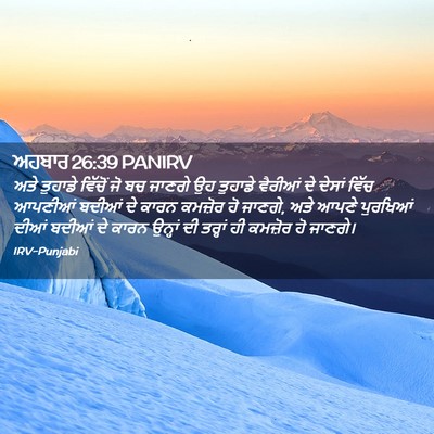 Picture 02 - ਅਹਬਾਰ 26:39 PANIRV - ਅਤੇ ਤੁਹਾਡੇ ਵਿੱਚੋਂ - Bible Verse Picture