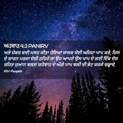 Picture 02 - ਅਹਬਾਰ 4:3 PANIRV - ਅਤੇ ਜੇਕਰ ਕਦੀ ਮਸਹ - Bible Verse Picture