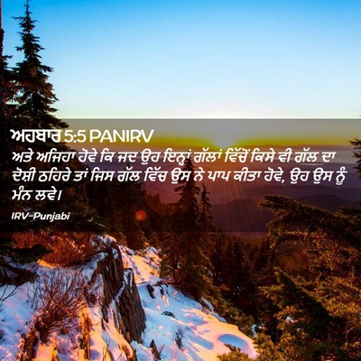 Picture 02 - ਅਹਬਾਰ 5:5 PANIRV - ਅਤੇ ਅਜਿਹਾ ਹੋਵੇ ਕਿ - Bible Verse Picture