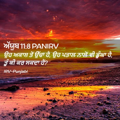 Picture 02 - ਅੱਯੂਬ 11:8 PANIRV - ਉਹ ਅਕਾਸ਼ ਤੋਂ ਉੱਚਾ - Bible Verse Picture
