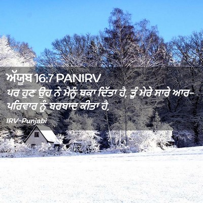 Picture 02 - ਅੱਯੂਬ 16:7 PANIRV - ਪਰ ਹੁਣ ਉਹ ਨੇ ਮੈਨੂੰ - Bible Verse Picture