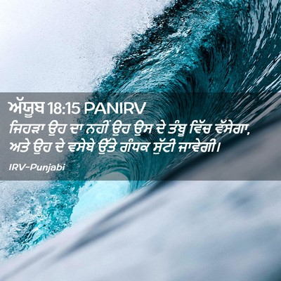 Picture 02 - ਅੱਯੂਬ 18:15 PANIRV - ਜਿਹੜਾ ਉਹ ਦਾ ਨਹੀਂ ਉਹ - Bible Verse Picture