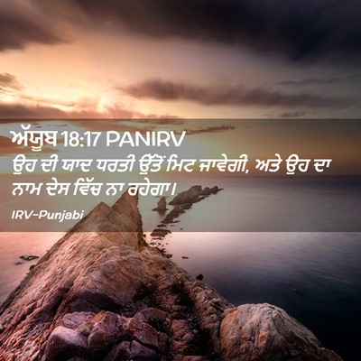 Picture 02 - ਅੱਯੂਬ 18:17 PANIRV - ਉਹ ਦੀ ਯਾਦ ਧਰਤੀ - Bible Verse Picture
