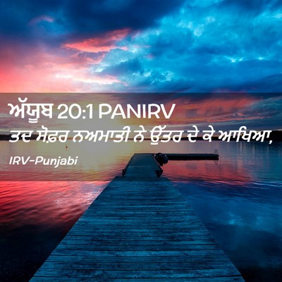 Picture 02 - ਅੱਯੂਬ 20:1 PANIRV - ਤਦ ਸੋਫ਼ਰ ਨਅਮਾਤੀ ਨੇ - Bible Verse Picture