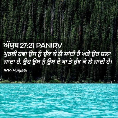 Picture 02 - ਅੱਯੂਬ 27:21 PANIRV - ਪੂਰਬੀ ਹਵਾ ਉਸ ਨੂੰ - Bible Verse Picture