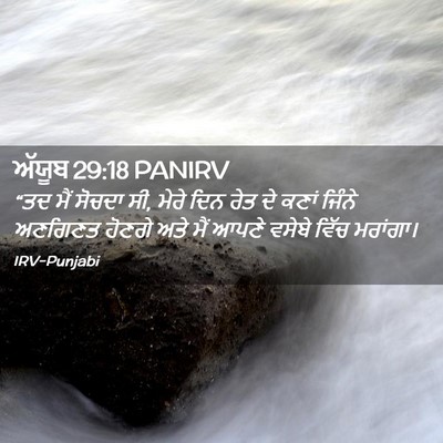Picture 02 - ਅੱਯੂਬ 29:18 PANIRV - “ਤਦ ਮੈਂ ਸੋਚਦਾ ਸੀ, - Bible Verse Picture