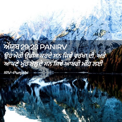 Picture 02 - ਅੱਯੂਬ 29:23 PANIRV - ਉਹ ਮੇਰੀ ਉਡੀਕ ਕਰਦੇ - Bible Verse Picture