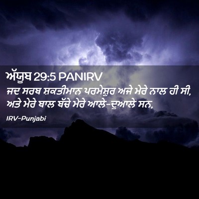 Picture 02 - ਅੱਯੂਬ 29:5 PANIRV - ਜਦ ਸਰਬ ਸ਼ਕਤੀਮਾਨ - Bible Verse Picture