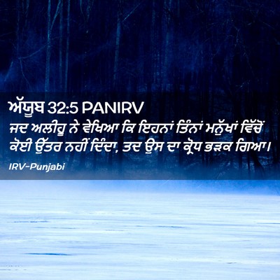 Picture 02 - ਅੱਯੂਬ 32:5 PANIRV - ਜਦ ਅਲੀਹੂ ਨੇ ਵੇਖਿਆ - Bible Verse Picture