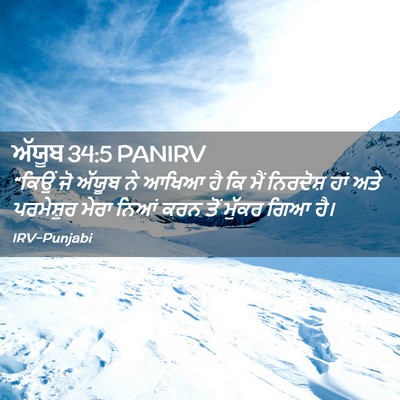 Picture 02 - ਅੱਯੂਬ 34:5 PANIRV - “ਕਿਉਂ ਜੋ ਅੱਯੂਬ ਨੇ - Bible Verse Picture