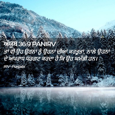 Picture 02 - ਅੱਯੂਬ 36:9 PANIRV - ਤਾਂ ਵੀ ਉਹ ਉਹਨਾਂ ਨੂੰ - Bible Verse Picture