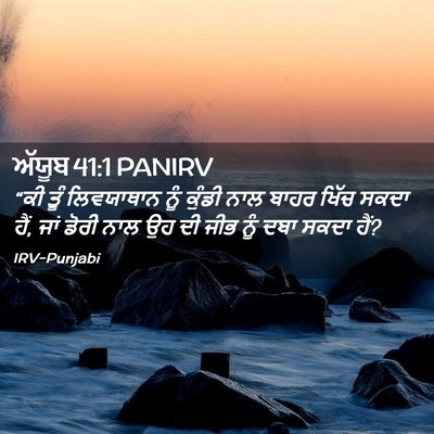 Picture 02 - ਅੱਯੂਬ 41:1 PANIRV - “ਕੀ ਤੂੰ ਲਿਵਯਾਥਾਨ - Bible Verse Picture