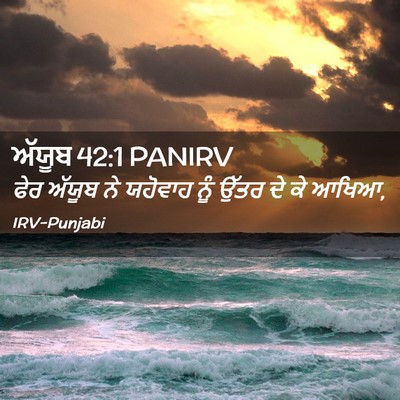 Picture 02 - ਅੱਯੂਬ 42:1 PANIRV - ਫੇਰ ਅੱਯੂਬ ਨੇ - Bible Verse Picture