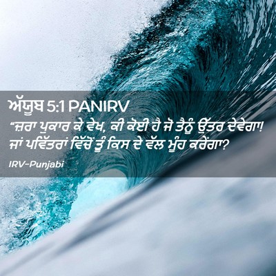 Picture 02 - ਅੱਯੂਬ 5:1 PANIRV - “ਜ਼ਰਾ ਪੁਕਾਰ ਕੇ ਵੇਖ, - Bible Verse Picture