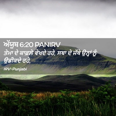 Picture 02 - ਅੱਯੂਬ 6:20 PANIRV - ਤੇਮਾ ਦੇ ਕਾਫ਼ਲੇ - Bible Verse Picture