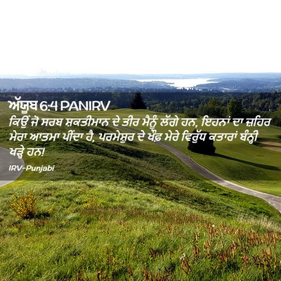 Picture 02 - ਅੱਯੂਬ 6:4 PANIRV - ਕਿਉਂ ਜੋ ਸਰਬ - Bible Verse Picture