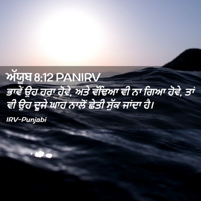 Picture 02 - ਅੱਯੂਬ 8:12 PANIRV - ਭਾਵੇਂ ਉਹ ਹਰਾ ਹੋਵੇ, - Bible Verse Picture