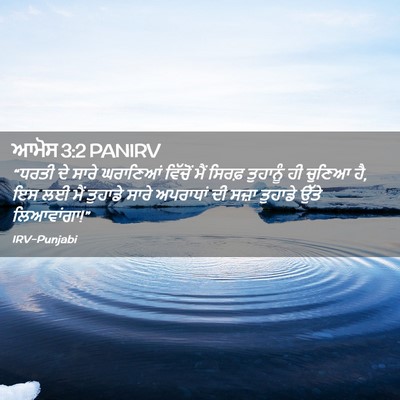 Picture 02 - ਆਮੋਸ 3:2 PANIRV - “ਧਰਤੀ ਦੇ ਸਾਰੇ - Bible Verse Picture