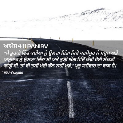 Picture 02 - ਆਮੋਸ 4:11 PANIRV - “ਮੈਂ ਤੁਹਾਡੇ - Bible Verse Picture