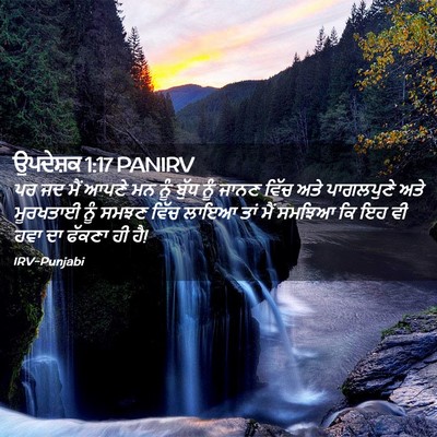 Picture 02 - ਉਪਦੇਸ਼ਕ 1:17 PANIRV - ਪਰ ਜਦ ਮੈਂ ਆਪਣੇ ਮਨ - Bible Verse Picture