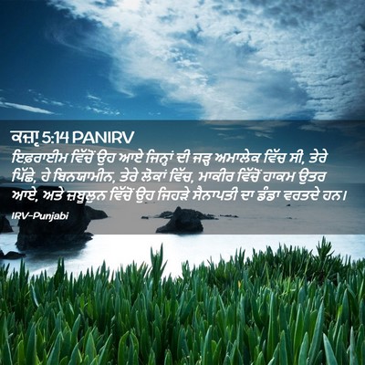 Picture 02 - ਕਜ਼ਾૃ 5:14 PANIRV - ਇਫ਼ਰਾਈਮ ਵਿੱਚੋਂ ਉਹ - Bible Verse Picture