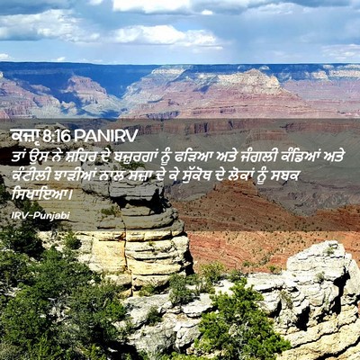 Picture 02 - ਕਜ਼ਾૃ 8:16 PANIRV - ਤਾਂ ਉਸ ਨੇ ਸ਼ਹਿਰ ਦੇ - Bible Verse Picture