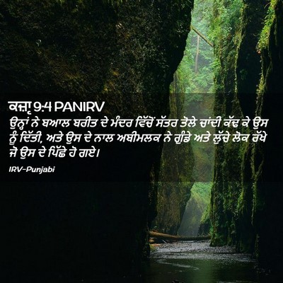 Picture 02 - ਕਜ਼ਾૃ 9:4 PANIRV - ਉਨ੍ਹਾਂ ਨੇ ਬਆਲ ਬਰੀਤ - Bible Verse Picture