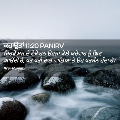 Picture 02 - ਕਹਾਉਤਾਂ 11:20 PANIRV - ਜਿਹੜੇ ਮਨ ਦੇ ਟੇਢੇ ਹਨ - Bible Verse Picture