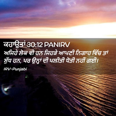 Picture 02 - ਕਹਾਉਤਾਂ 30:12 PANIRV - ਅਜਿਹੇ ਲੋਕ ਵੀ ਹਨ - Bible Verse Picture