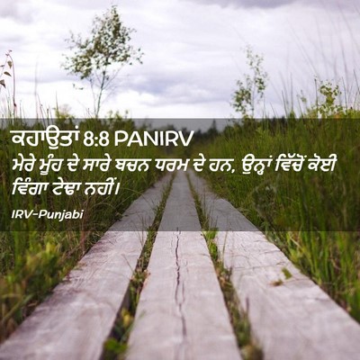 Picture 02 - ਕਹਾਉਤਾਂ 8:8 PANIRV - ਮੇਰੇ ਮੂੰਹ ਦੇ ਸਾਰੇ - Bible Verse Picture