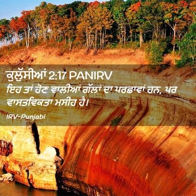 Picture 02 - ਕੁਲੁੱਸੀਆਂ 2:17 PANIRV - ਇਹ ਤਾਂ ਹੋਣ ਵਾਲੀਆਂ - Bible Verse Picture