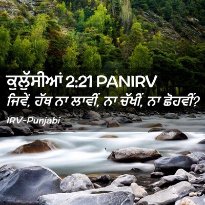 Picture 02 - ਕੁਲੁੱਸੀਆਂ 2:21 PANIRV - ਜਿਵੇਂ, ਹੱਥ ਨਾ - Bible Verse Picture