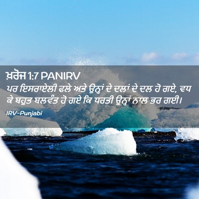 Picture 02 - ਖ਼ਰੋਜ 1:7 PANIRV - ਪਰ ਇਸਰਾਏਲੀ ਫਲੇ ਅਤੇ - Bible Verse Picture