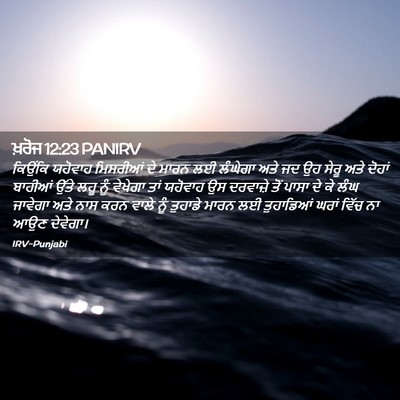 Picture 02 - ਖ਼ਰੋਜ 12:23 PANIRV - ਕਿਉਂਕਿ ਯਹੋਵਾਹ - Bible Verse Picture