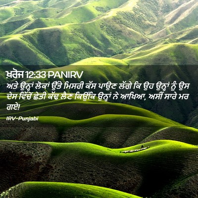 Picture 02 - ਖ਼ਰੋਜ 12:33 PANIRV - ਅਤੇ ਉਨ੍ਹਾਂ ਲੋਕਾਂ - Bible Verse Picture