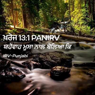 Picture 02 - ਖ਼ਰੋਜ 13:1 PANIRV - ਯਹੋਵਾਹ ਮੂਸਾ ਨਾਲ - Bible Verse Picture