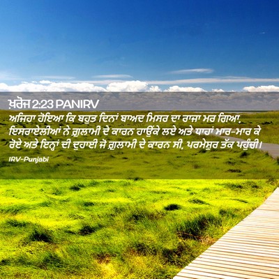 Picture 02 - ਖ਼ਰੋਜ 2:23 PANIRV - ਅਜਿਹਾ ਹੋਇਆ ਕਿ ਬਹੁਤ - Bible Verse Picture
