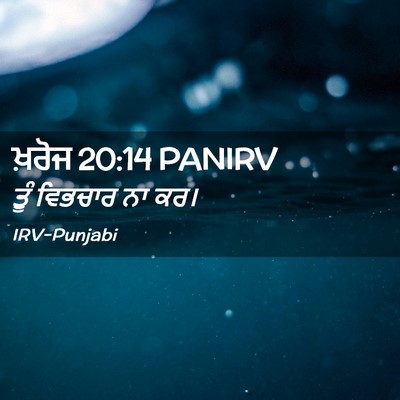 Picture 02 - ਖ਼ਰੋਜ 20:14 PANIRV - ਤੂੰ ਵਿਭਚਾਰ ਨਾ - Bible Verse Picture