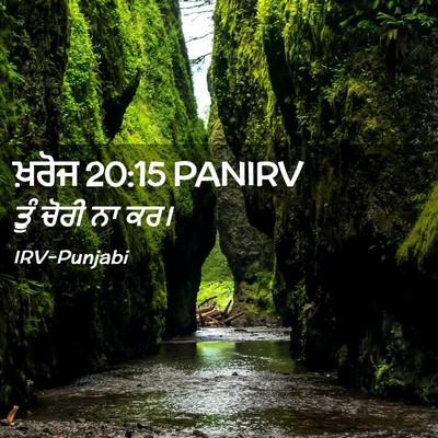 Picture 02 - ਖ਼ਰੋਜ 20:15 PANIRV - ਤੂੰ ਚੋਰੀ ਨਾ - Bible Verse Picture